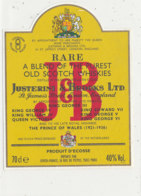AN 495  / ETIQUETTE    SCOTCH WHISKIES  J  &  B - Whisky
