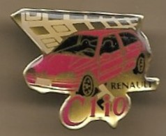 Pin's Renault Clio Rouge - Renault