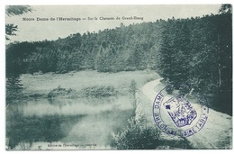 CPA / NOTRE DAME DE L'ERMITAGE / SUR LA CHAUSSEE DU GRAND ETANG / NOIRETABLE / 1933 - Noiretable