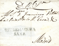 D.P. 13. 1794ca. Envuelta De Vilafranca De Los Barros. Sin Fechar. - ...-1850 Prephilately