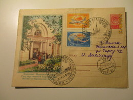 USSR RUSSIA 1958  SPACE MOSCOW ASTRONOMIC CONGRESS SPECIAL CANCEL , BORODINO NAPOLEON WAR POSTAL STATIONERY COVER   , O - 1950-59