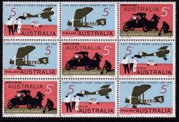 Australia 1969 Flight Block Of 9 Sc 470a Mint Never Hinged Block Of 9 - Mint Stamps