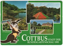 Cottbus - Mehrbildkarte 12   Stadt Der Bundesgartenschau BUGA 1995 - Cottbus