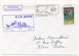 FRANCE - 2,50 Gaston Fébus Obl P.A.Clémenceau 1993 - Mission Balbuzard - BCR MARNE - Naval Post