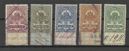 Russland Russia Steuermarken Taxe Revenues O - Revenue Stamps