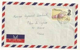 ILE MAURICE  COQUILLAGE  SUR LETTRE - Mauritius (1968-...)