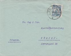 Roumanie Lettre Pour La Suisse 1925 - Marcophilie