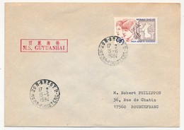 FRANCE - 1,60 PhilexJeunes Obl Brest Ppal 1984 + M.S. GUYUANHAI - Poste Maritime