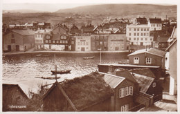 Faroe Islands PPC Torshavn H. N. Jacobsens Bókahandil, Thorshavn Echte Real Photo Véritable (2 Scans) - Faeröer