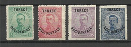 THRAKIEN THRACE 1920 Michel 20 - 23 MNH - Thracië