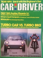 CA157 Autozeitschrift Car And Driver, August 1979, Porsche 930 Vs. Kawasaki Z1-R TC, Neuwertig - Transports