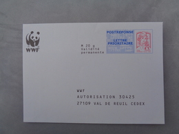 LETTRE POSTREPONSE WWF - PAP: Antwoord