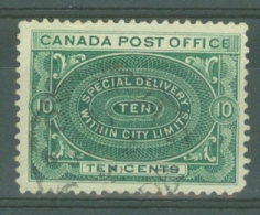 Canada: 1898/1920   Special Delivery    SG S1    10c  Blue-green  Used - Special Delivery