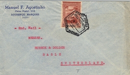 1946 , LOURENÇO MARQUÉS / LOURENZO MARQUÉS , SOBRE CIRCULADO A BASILEA , CORREO AÉREO - Lourenco Marques