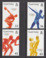 2004 Guernsey Olympics Athens Complete Set Of 4 MNH @   BELOW FACE VALUE - Guernsey