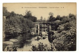 Cpa N° 22 Environs De Lannion TONQUEDEC Pont Sur Le Guer - Tonquédec