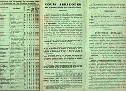 VP15.331 - PARIS - Dépliant Publicitaire Société Des Chemins De Fer Français - Barème Des Prix - Colis Agricoles - Publicidad