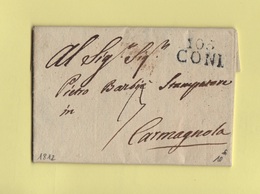 Coni - 105 - 1812 - Departement Conquis De La Stura - 1792-1815: Départements Conquis