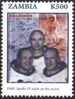 ZAMBIA 1v MNH** Apollo 11 Space Rocket Rockets Espace Raketen Eroberung Des Weltraums Espacio Moon - Océanie