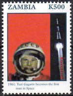 ZAMBIA 1v MNH** Yuri Gagarin Space Rocket Rockets Espace Raketen Eroberung Des Weltraums Espacio - Océanie
