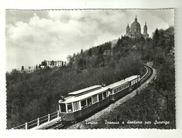 4395"TORINO-TRANVIA A DENTIERA PER SUPERGA " -CART.POST ORIG.NON SPED. - Transport