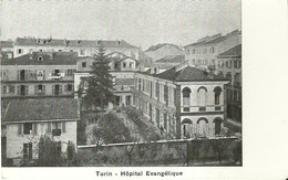 4410" TURIN-HOPITAL EVANGELIQUE " ANIMATA-CARTOLINA POSTALE ORIGINALE NON SPEDITA - Sanidad Y Hospitales