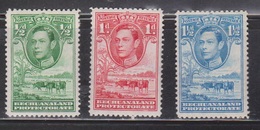 BECHUANALAND PROTECTORATE Scott # 124-6 MH - KGVI & Cattle - 1933-1964 Colonia Británica
