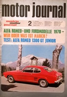 CA207 Zeitschrift Austria Motor Journal, Ausgabe 2, 1970, Alfa- Und Fordmodelle 1970 - Cars & Transportation
