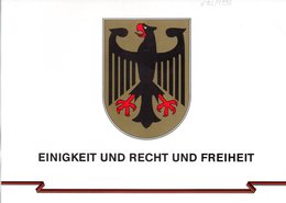 BRD Amtl. 4-seit. A5-Gedenkblatt "EINIGKEIT UND .." Mi. 1477/78 Und Block 22 Jeweils ESSt Berlin 3.101990 U. 6.11.1990 - Other & Unclassified