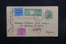 ETATS UNIS - Entier Postal + Compléments De New York Pour La Belgique En 1941 Avec Contrôle Postal - L 32847 - 1941-60