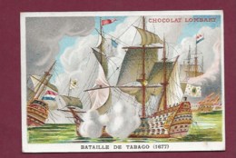 250619 - CHROMO CHOCOLAT LOMBART - Bataille De Tabago 1677 - Lombart