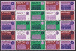 Australia 1971 Christmas Sc 508 Mint Never Hinged Block Of 25 - Mint Stamps