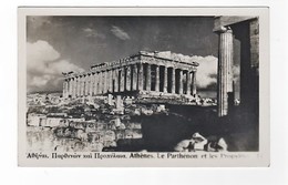 GRECE- CARTE PHOTO-ATHENES- LE PARTHENON ET LES PROPYLES  -non Circulée -peu Connue- Etat Neuf- - Griekenland