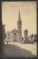D 45 - BRIARE - L'Eglise Et La Place - Ed. Librairie TOUION - Briare