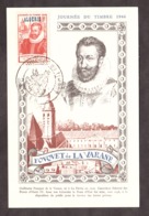 Carte-Maximum 1er Jour - Journée Du Timbre 1946 - Fouquet De La Varane - Alger - Maximum Cards