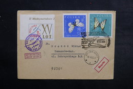 POLOGNE - Enveloppe Par Avion En 1962, Affranchissement Et Cachets Plaisants - L 32944 - Briefe U. Dokumente