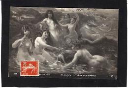 CPA Sirère Mermaid Tableau érotisme Nude Nu Féminin Femme Nue Circulé érotisme Risque Glamour - Peintures & Tableaux