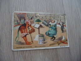 Chromo Ancien Publicitaire Liebig Farces De Clowns Cirque - Liebig