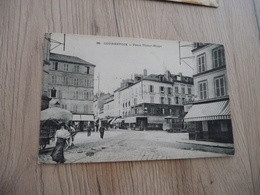 CPA 92 Haut De Seine Courbevoie Place Victor Hugo Tram Tramway Pub A La Gaité Au Dos - Courbevoie