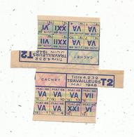 Tickets De Rationnement ,  Mai Et Juin 1948 ,  Travailleurs  T2 , Titre 4.232  .  2scans - Non Classés