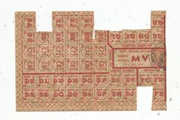 Tickets De Rationnement ,  Octobre 1947 ,  Denrées Diverses MV , Titre 3955 Grands Centres  . - Unclassified