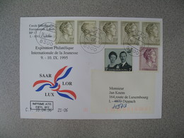 Enveloppe  De Luxembourg 1996  Exposition Philatélique  Internationale De La Jeunesse  Saar - Lor - Lux  à Voir - Franking Machines (EMA)