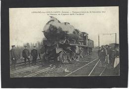 CPA Somme 80 Longpré Les Corps Saints Catastrophe Chemin De Fer Train Non Circulé - Autres & Non Classés