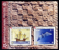 CROATIA 2005 50th Anniversary Of Europa Stamps Block MNH / **.  Michel Block 27 - Croazia