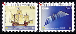 CROATIA 2005 50th Anniversary Of Europa Stamps  MNH / **.  Michel 734-35 - Kroatien