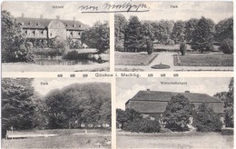 GÜTZKOW Mecklenburg Schloß Park Wirtschaftshaus Autograf Adel Besitzer 10.7.1919 Gelaufen - Greifswald