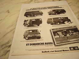 ANCIENNE PUBLICITE BEDFORD CAMION C EST GENERAL MOTORS  1975 - Camions