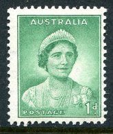 Australia 1937-49 KGVI Definitives (p.13½ X 14) - 1d Queen Elizabeth LHM (SG 165) - Ungebraucht