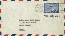 United Nations New York 1952 >> Paris F - Lettres & Documents