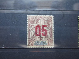 VEND BEAU TIMBRE D ' ANJOUAN N° 21 , FAUX !!! - Used Stamps